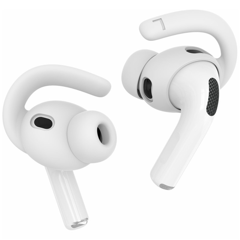Sklisikre ørepropper i silikon til AirPods Pro 3 – Hvite