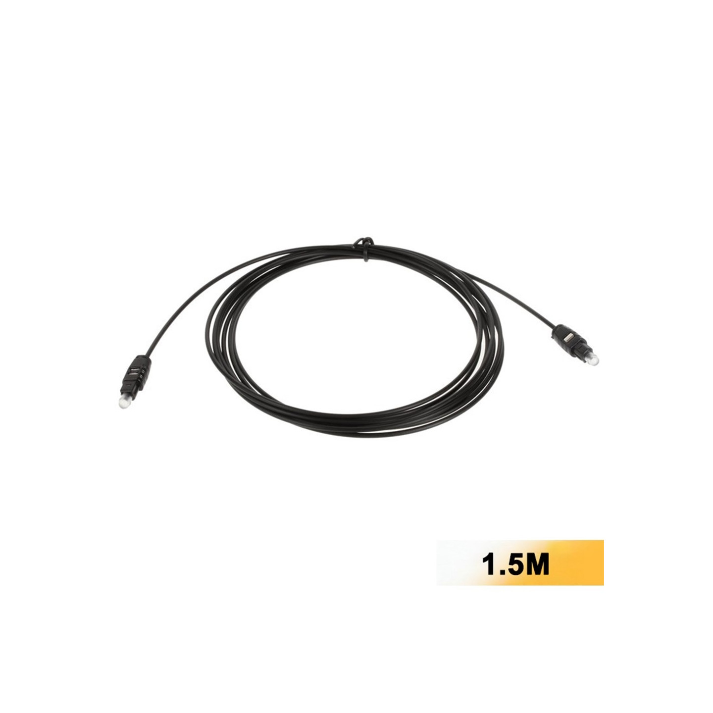 1,5 m:n optinen Toslink-audiokaapeli, 2,2 mm, vähäinen signaalihäviö, kullatut liittimet