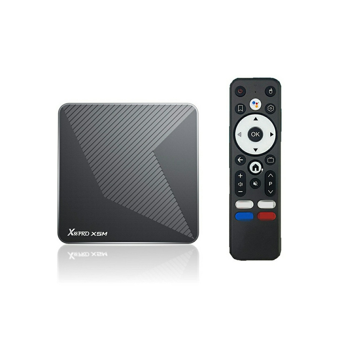 TV-boks 4 GB/32 GB Android 14 4K HDR10+ WiFi 6 Bluetooth 5.0 Stemmestyret fjernbetjening