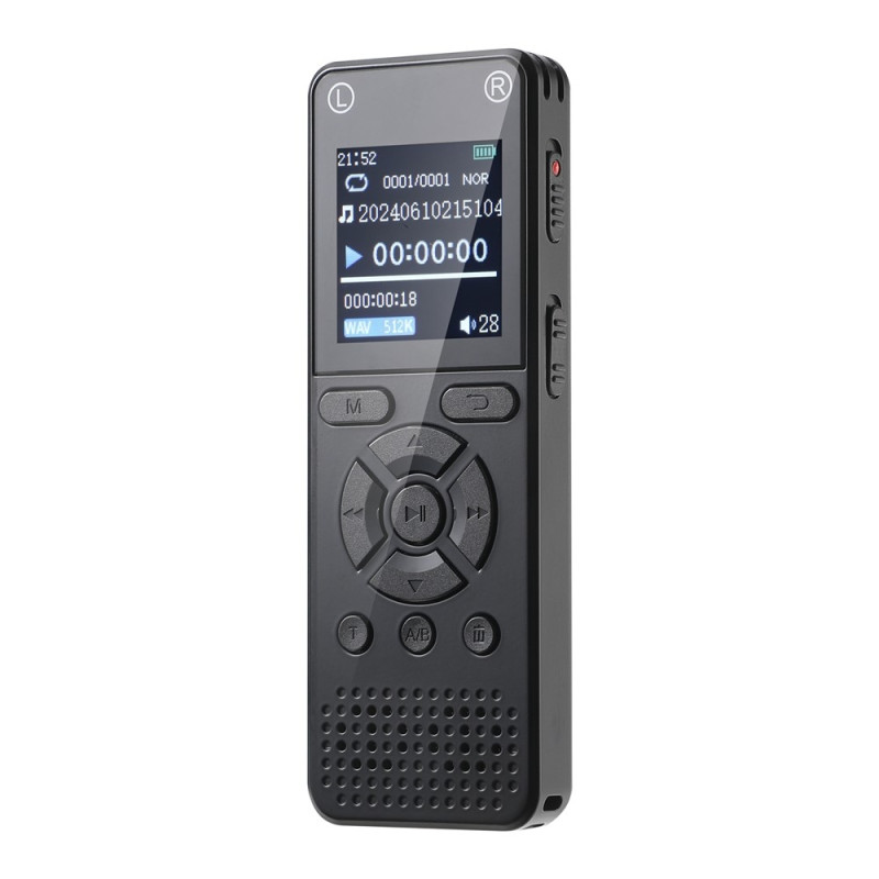 Dictaphone, digital voice recorder without built-in memory, noise reduction, MP3 player