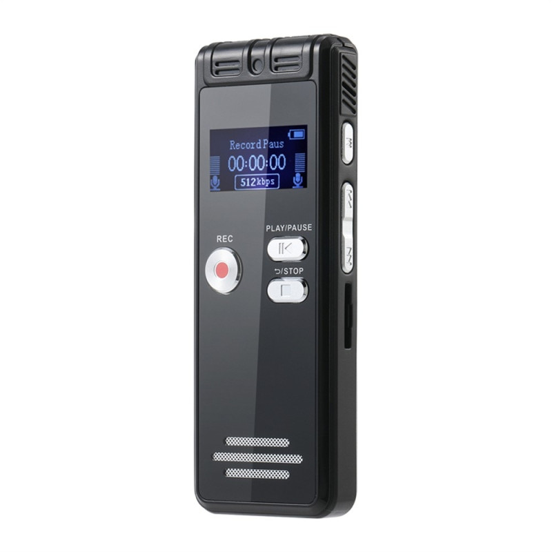Dictaphone, digital voice recorder, LCD screen, MP3 player, no internal memory