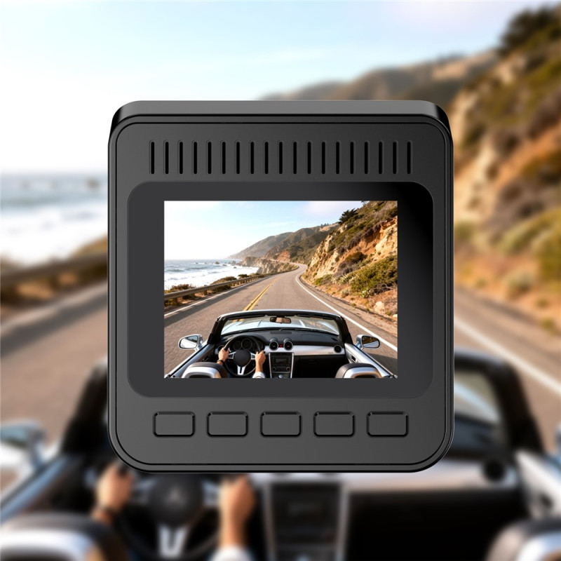 Dashcam, optagelse for og bag, HDR, nattesyn, Wi-Fi, G-sensor osv.