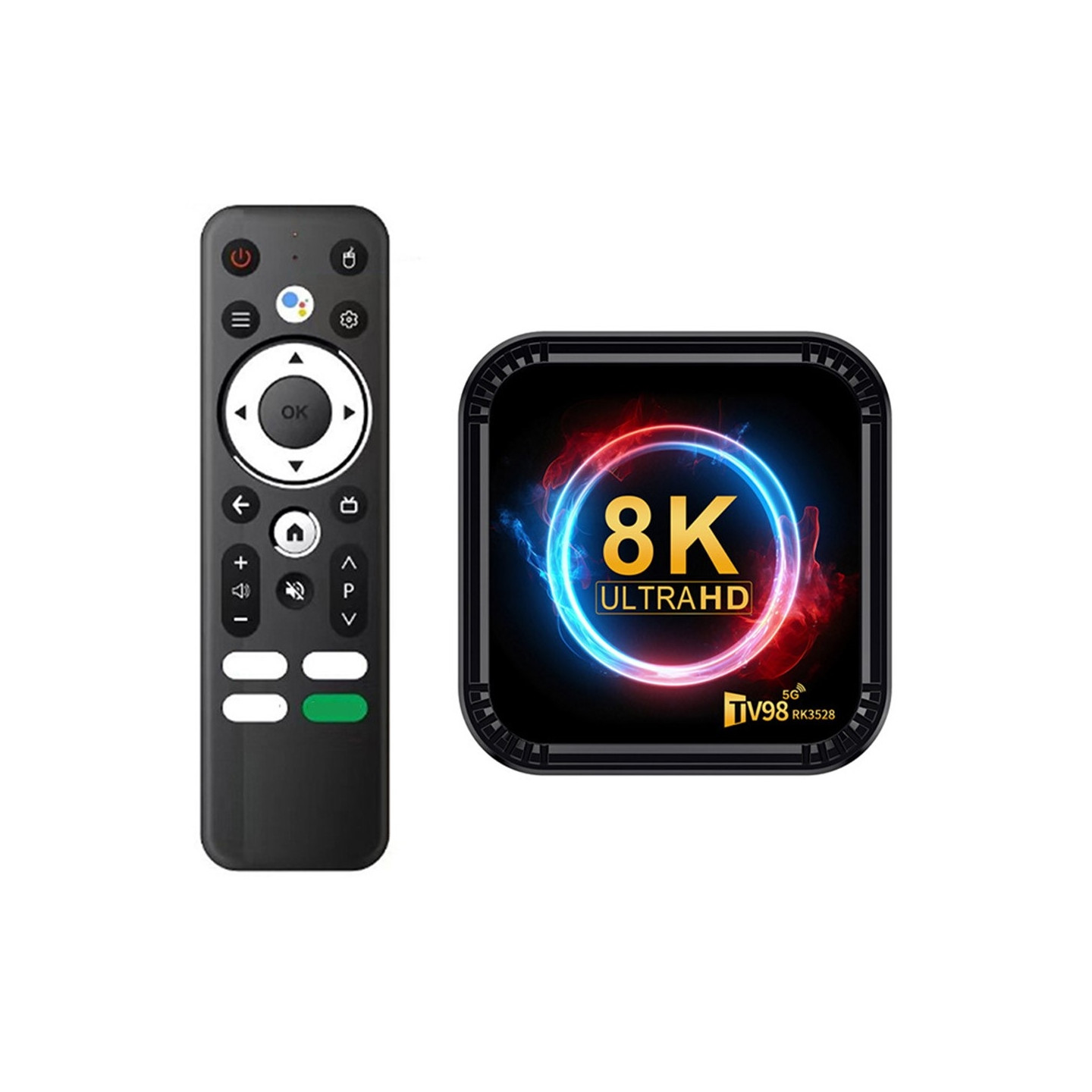 RK3528 TV-boks 4+32 GB Android 8K Ultra HD, 5G Wi-Fi, Bluetooth, medieafspiller
