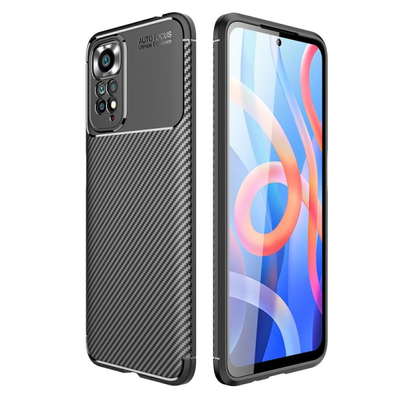 Carbon Fiber Texture TPU Kansi - Xiaomi Punainenmi Note 11