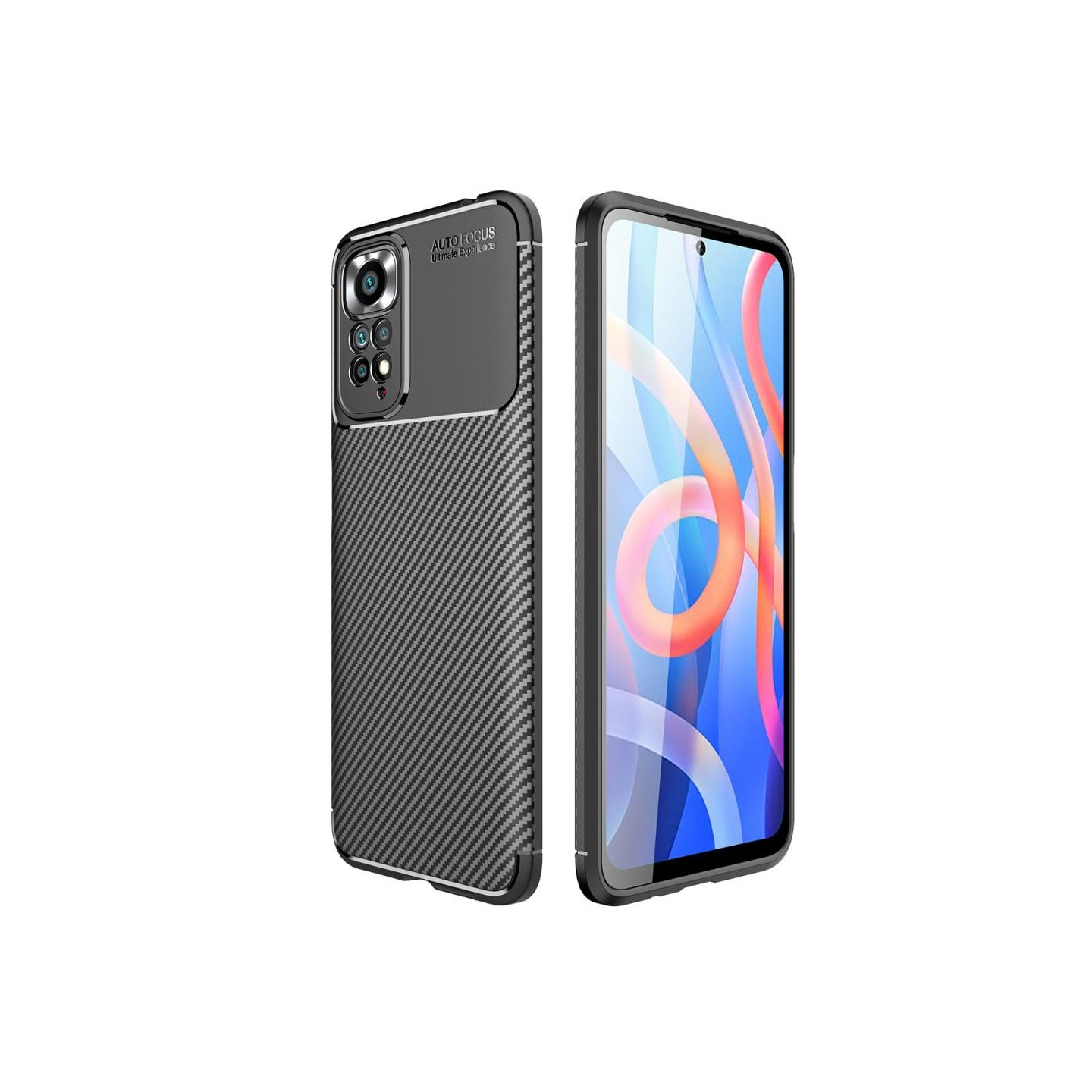 Carbon Fiber Texture TPU Cover for Xiaomi Redmi Note 11