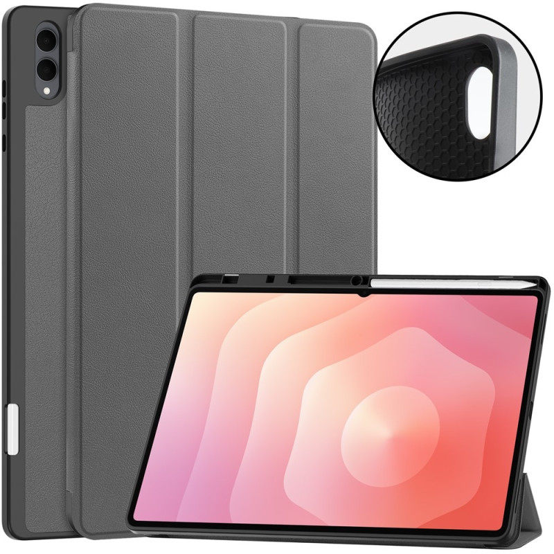 Til Samsung Galaxy Tab S12 Ultra Tri-Fold nettbrettdeksel med pennholder