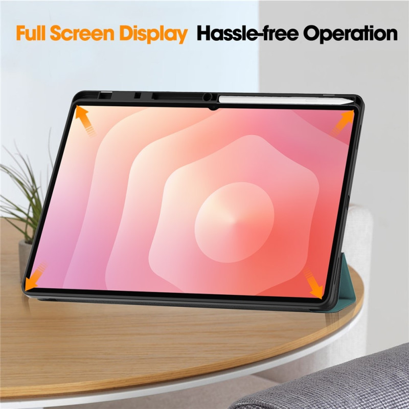 Til Samsung Galaxy Tab S12 Ultra Tri-Fold nettbrettdeksel med pennholder