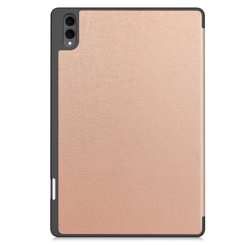 Samsung Galaxy Tab S12 Ultra varten Tri-Fold telineellinen suojakuori, neljän kulman iskusuojalla, PU-nahkaa, TPU-materiaalia ja