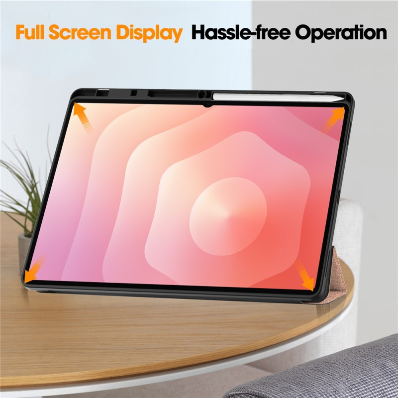 Til Samsung Galaxy Tab S12 Ultra Tri-Fold nettbrettdeksel med pennholder