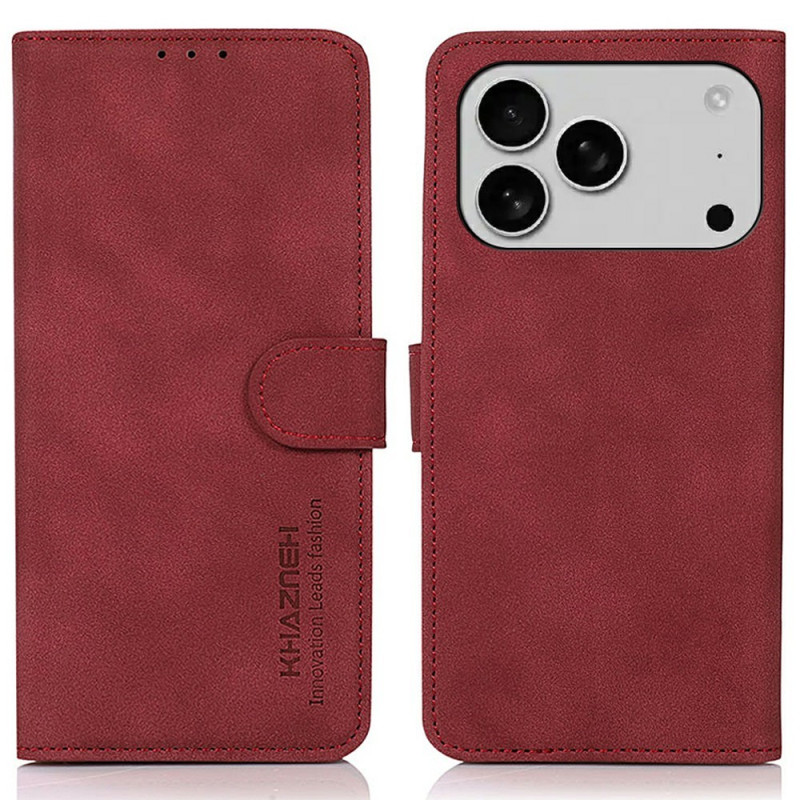 KHAZNEH Telefonlommebokdeksel med støtteben til iPhone 18 Pro Max / 17 Pro Max