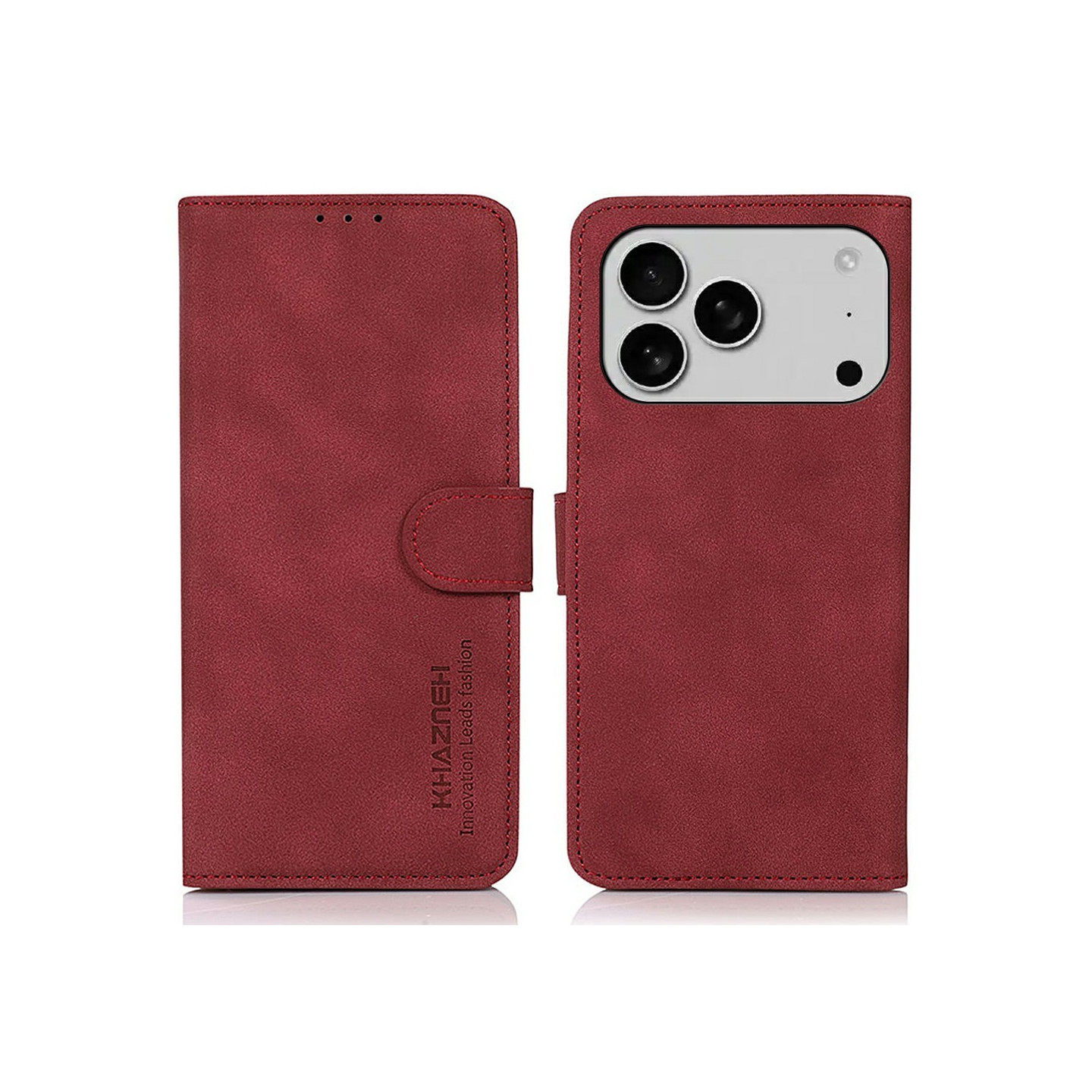 KHAZNEH Puhelimen lompakkokotelo jalustalla iPhone 18 Pro Max / 17 Pro Max puhelimille