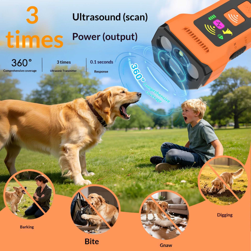 Anti-Bark Ultrasonic Bark Stopper – Variable Frequency Dog Training