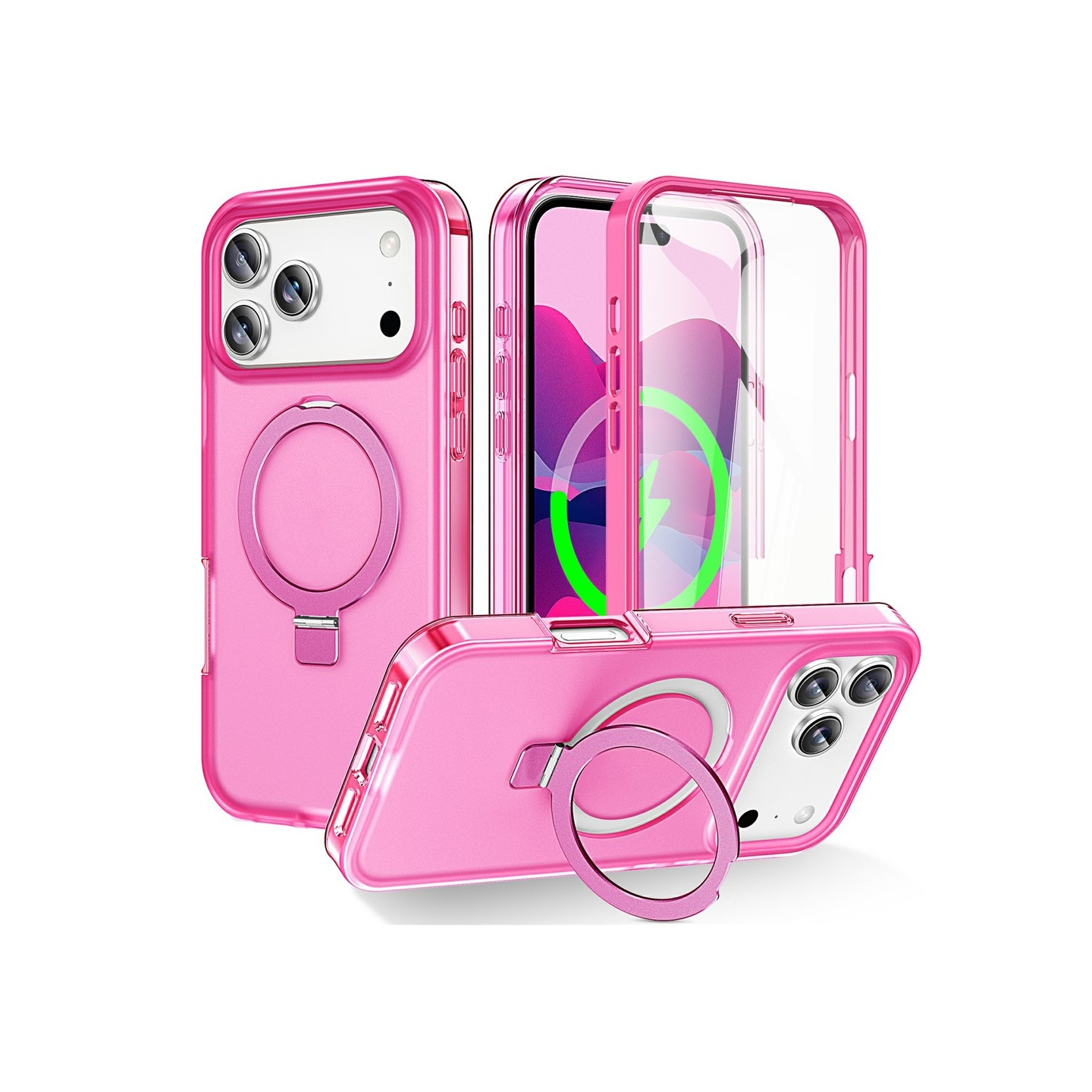 Telefondeksel med skjermbeskyttelse til iPhone 18 Pro Max / 17 Pro Max