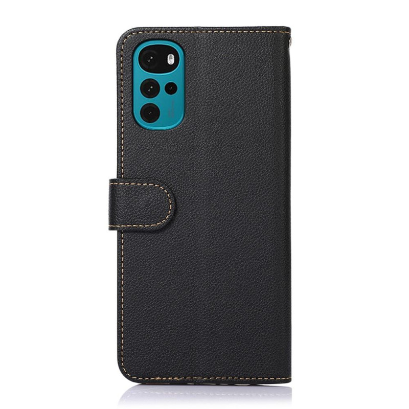 KHAZNEH puhelimen kansi Motorola Moto G22 - musta/punainen