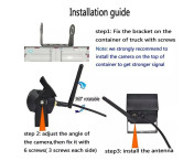 Nattseende vidvinkel WiFi-kamera Vattentät backkamera trådlös för säker körning