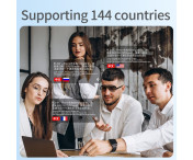 144 språk Translation Översättare Smart AI Bluetooth Solglasögon UV400 hörlurar