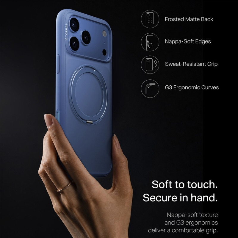 TORRAS Ostand Magneettinen puhelinkotelo iPhone 18 Pro Max / 17 Pro Max puhelimille
