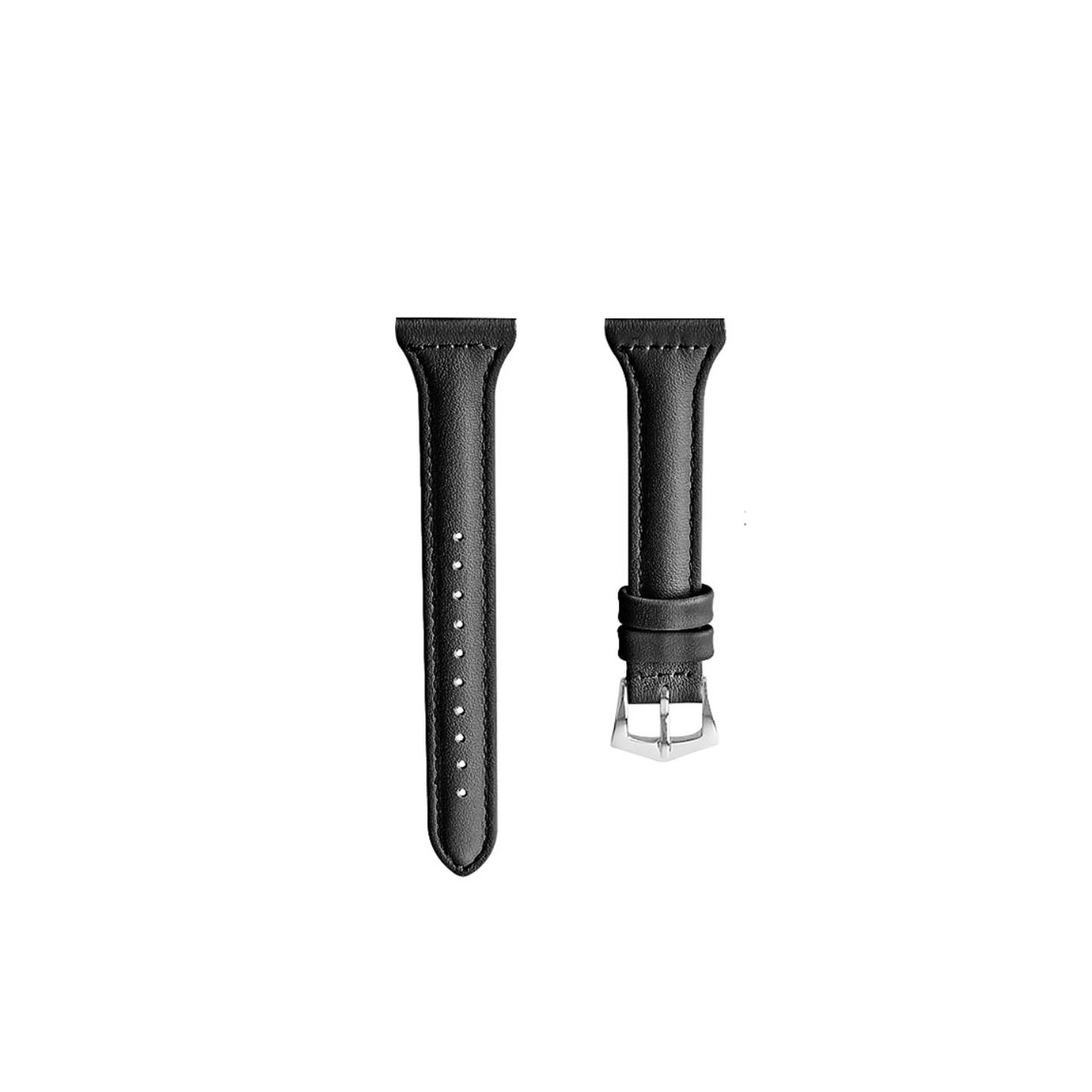 Xiaomi Mi Watch 18mm ekte skinn klokkerem - svart