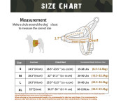 Taktisk Sele med handtag för hundträning och promenader, storlek M