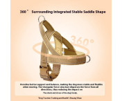 Taktisk Sele med handtag för hundträning och promenader, storlek M