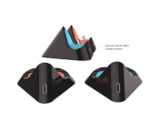 Laddningsdocka Laddningsställ Kompatibelt med Nintendo Switch 1 + 2 + OLED 