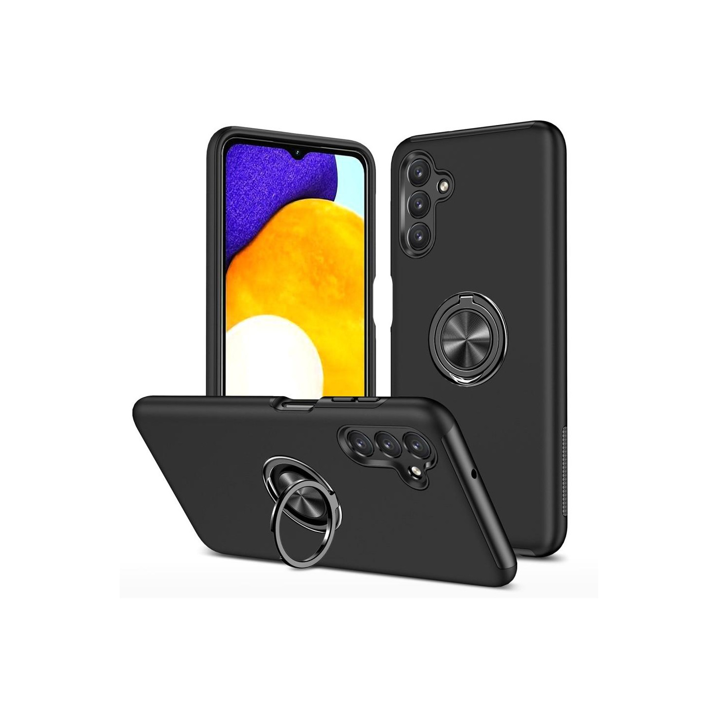 Samsung Galaxy A13 5G/A04s 4GFinger Ringstativ (indbygget metalplade) Taske