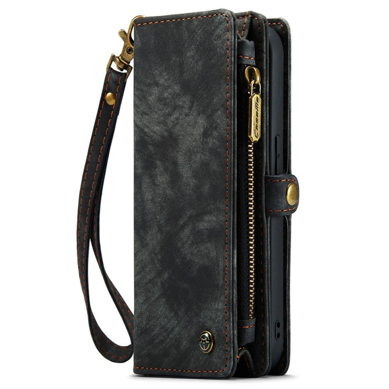 CASEME iPhone 15 2 - in - 1 Wallet Phone Shell - Black