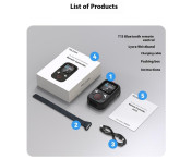 Fjärrkontroll För GoPro Hero 13 12 11 10 9 8 GoPro MAX Bluetooth Färgskärm