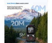 Fjärrkontroll För GoPro Hero 13 12 11 10 9 8 GoPro MAX Bluetooth Färgskärm