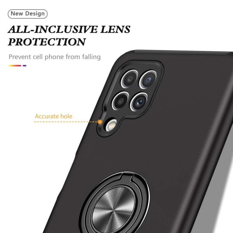 Samsung Galaxy A22 4G sormirenkaan tukijalka (sisäänrakennettu metallilevy) kotelo