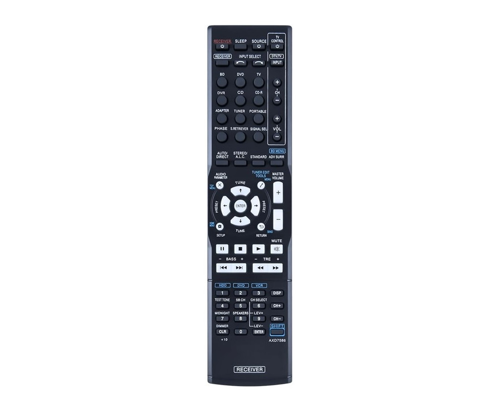 Fjärrkontroll Ersättning för AXD7586 För Pioneer AV Receiver Stereo System