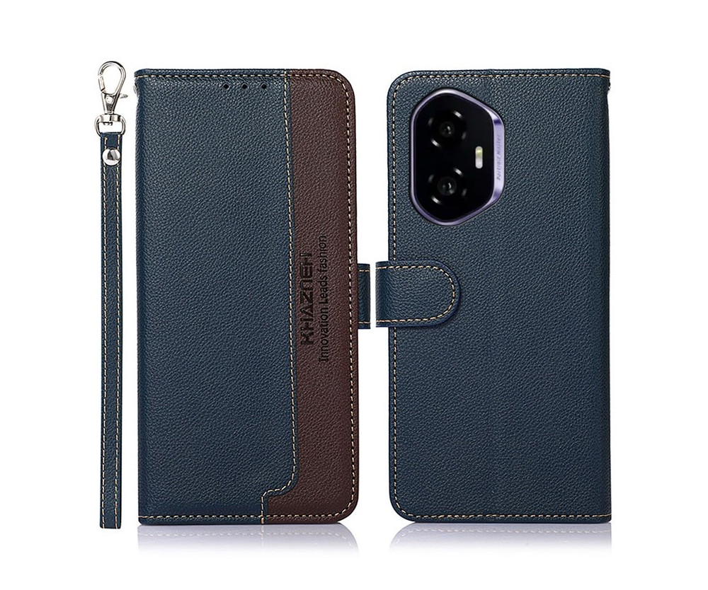 KHAZNEH Honor 400 5G Plånboksfodral Blå/Brun