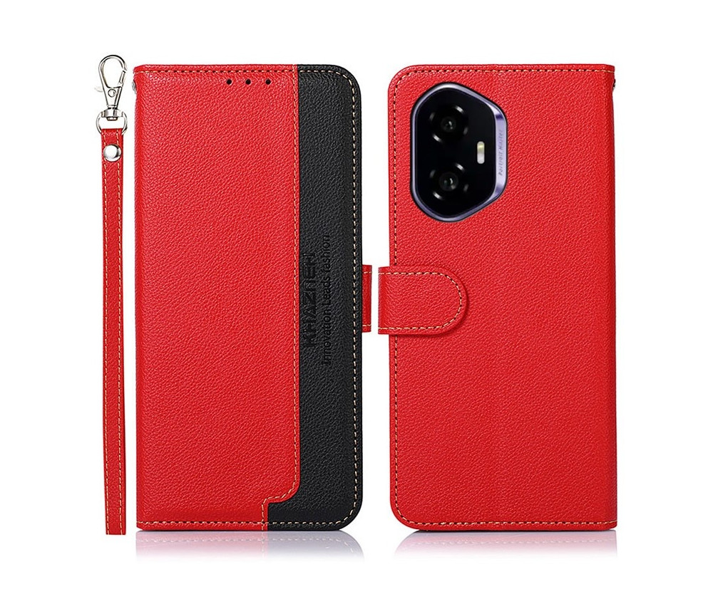 KHAZNEH Honor 400 5G Plånboksfodral Röd/Svart
