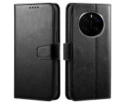 För Honor Magic7 Pro 5G Fodral Ställ Korthållare Plånboksfodral - Svart