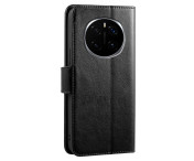 För Honor Magic7 Pro 5G Fodral Ställ Korthållare Plånboksfodral - Svart