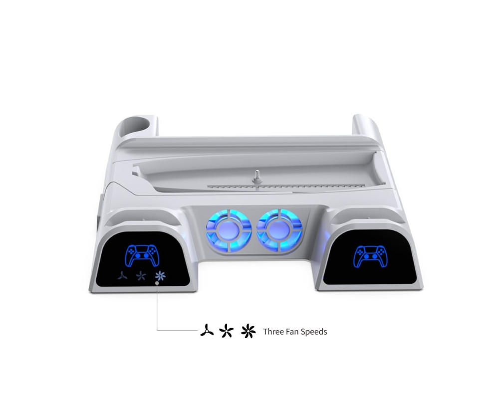 För Sony PS5 Slim PS5 Pro Kylställ Laddningsstation Förvaringsställ