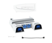 För Sony PS5 Slim PS5 Pro Kylställ Laddningsstation Förvaringsställ