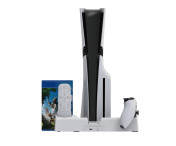För Sony PS5 Slim PS5 Pro Kylställ Laddningsstation Förvaringsställ
