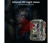 IP66 Vattentät 1080P HD Infraröd Trail Cam Nattseende Övervaka Jaktkamera