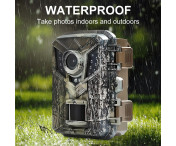 IP66 Vattentät 1080P HD Infraröd Trail Cam Nattseende Övervaka Jaktkamera