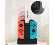 Kompatibel med Nintendo Switch Pro Laddningsdocka 4 Kontroller Snabbladdning