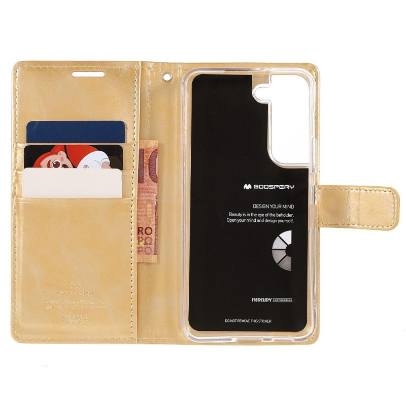 MERCURY GOOSPERY Sininen Kuu Suojakotelo Samsung Galaxy S22+ - Kulta