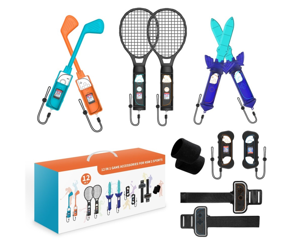 JYS-NS2277 Kompatibel med Nintendo Switch 2 Sportspelstillbehör 12 i 1