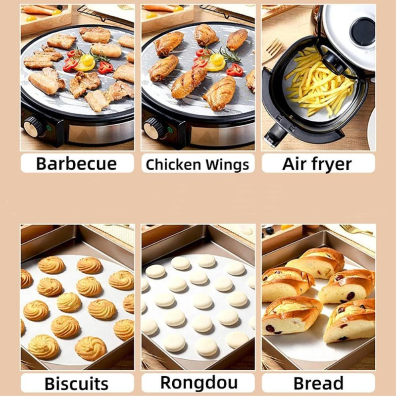 100 stk 30 cm Non - Stick Engangs Air Fryer Air Fryer Matlaging