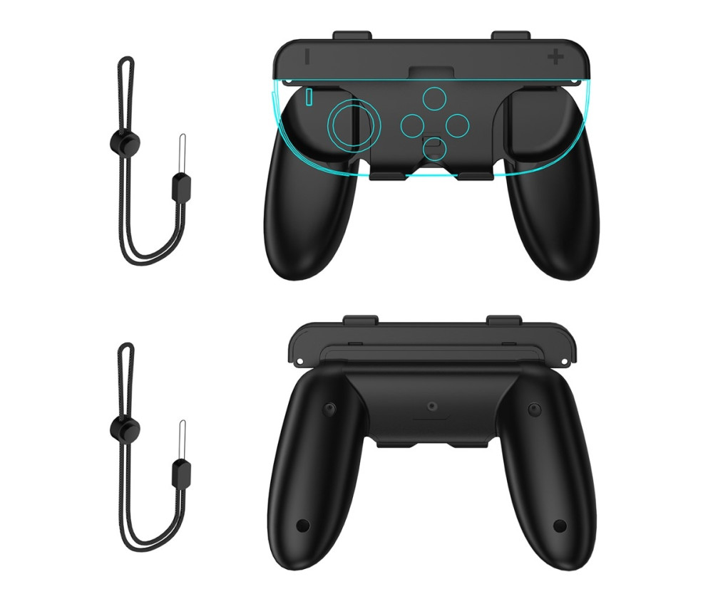 Kompatibel med Nintendo Switch 2 Joy-Con kontroll Greppset Skal Fodral - Svarta