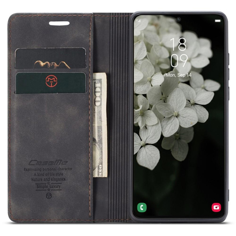 CASEME Lommebok - deksel Samsung Galaxy S22 Plus - Svart