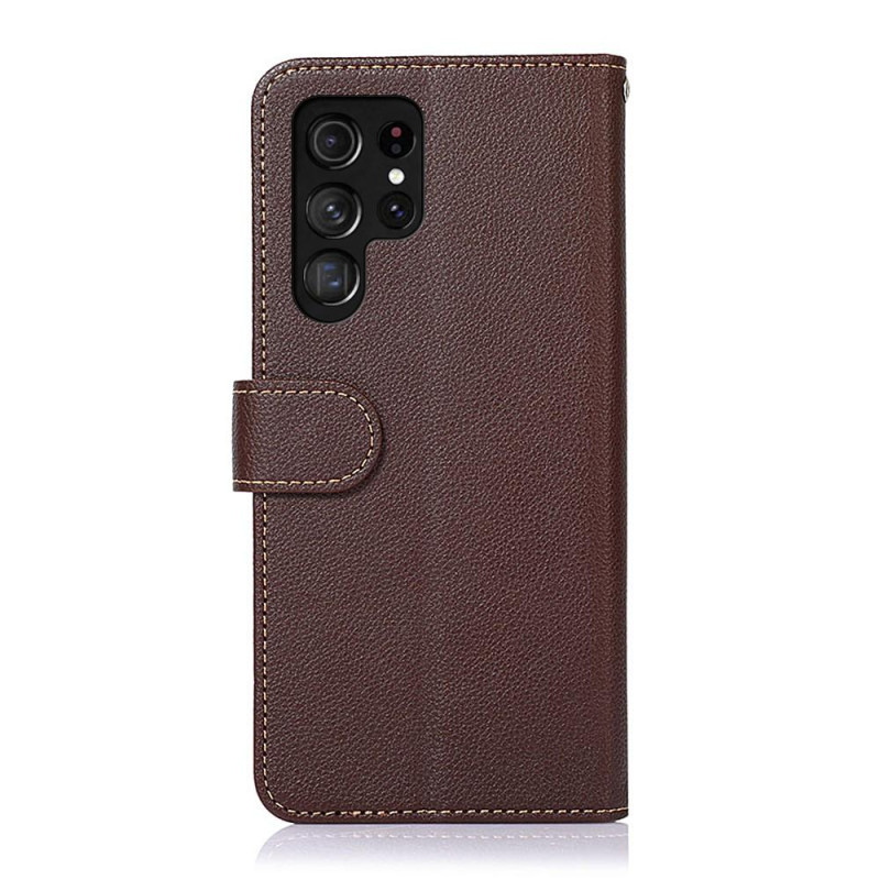 KHAZNEH Phone Cover for Samsung Galaxy S22 Ultra - Brown