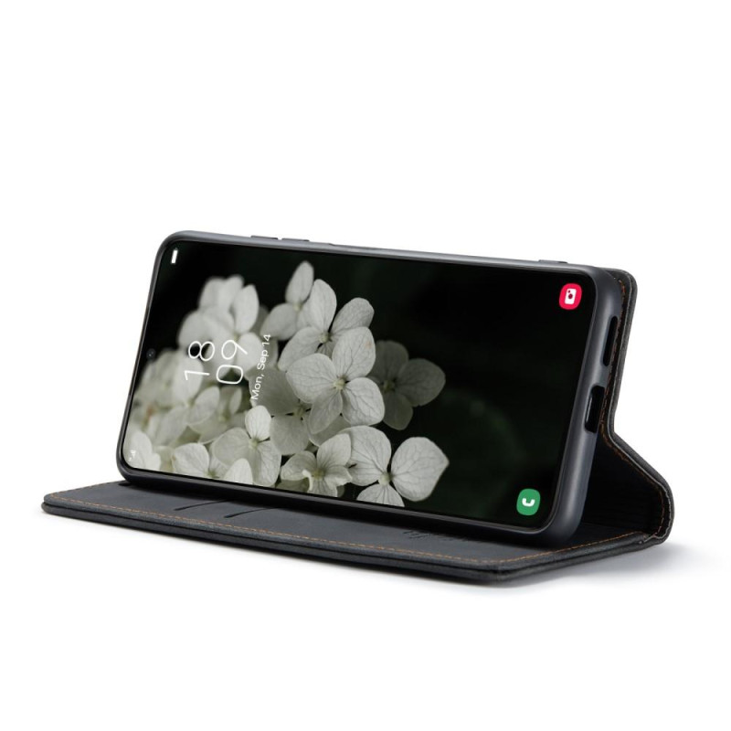 CASEME Retro Wallet Case for Samsung Galaxy S22 Plus - Black