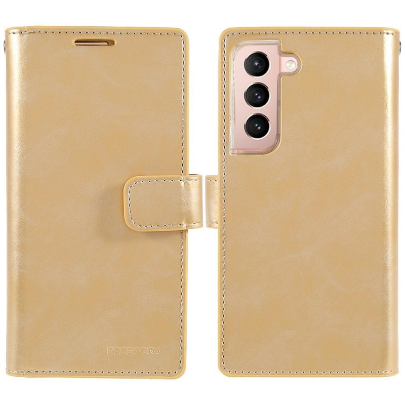 Samsung Galaxy S22+ MERCURY GOOSPERY Mansoor Wallet Case - Gold