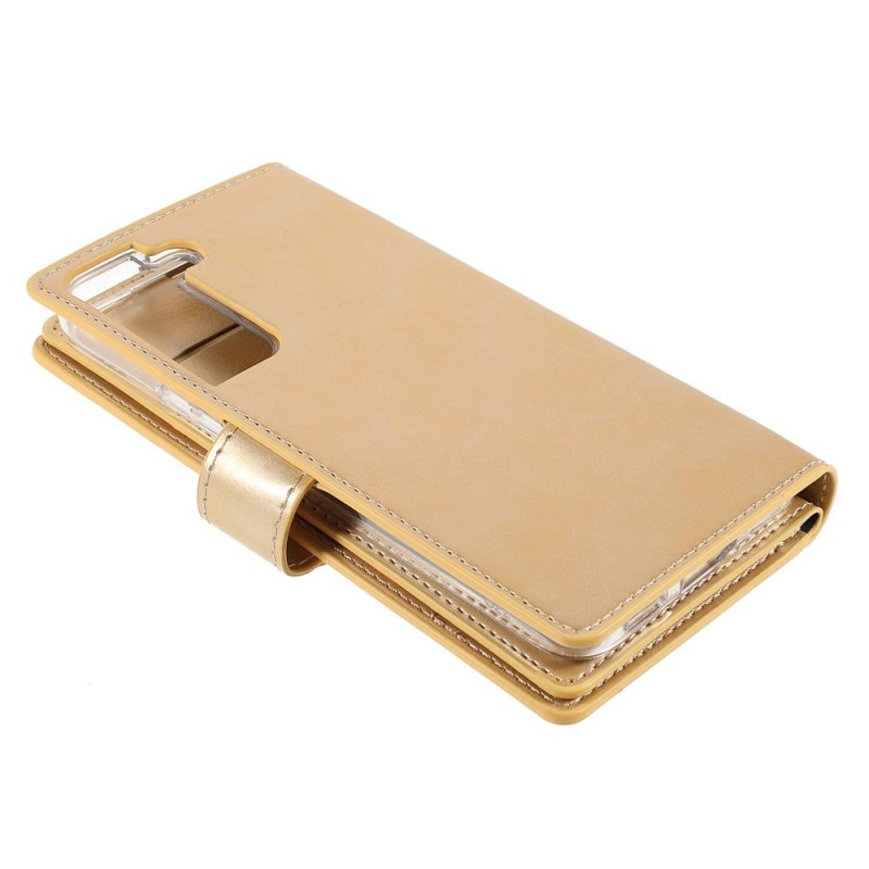 Samsung Galaxy S22+ MERCURY GOOSPERY Mansoor Wallet Case - Gold